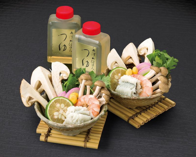 秋酔佳人 松茸土瓶蒸し 素材セット（2人前） DS-040 ※土瓶はつきません
